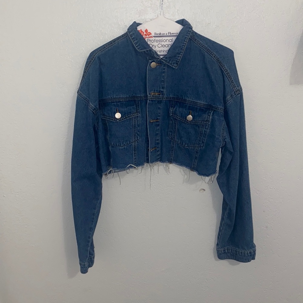 Jean Jacket Crop Top